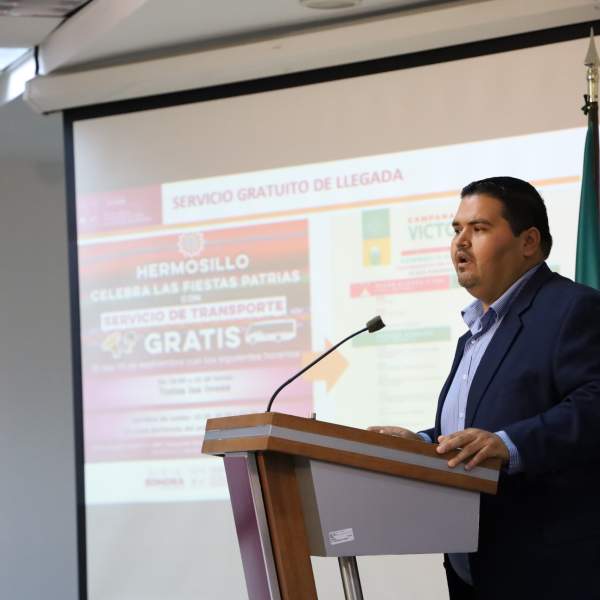 Anuncia Gobierno de Sonora transporte gratuito para la celebración del Grito en HMO